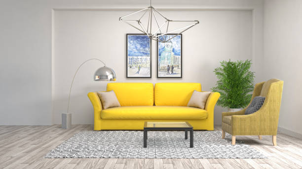 istock Interior living room. 3d illustration 943700678