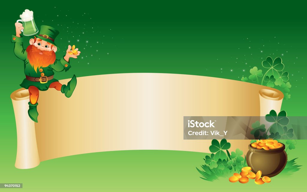 St. Patrick's Day - arte vectorial de Caldero libre de derechos