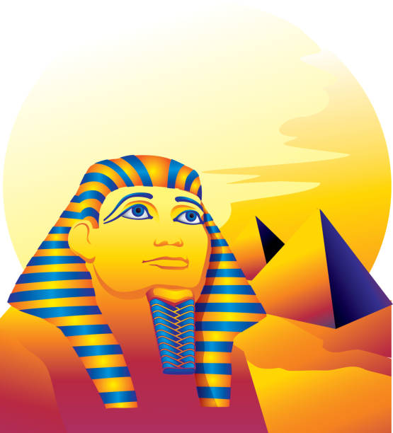 ilustrações, clipart, desenhos animados e ícones de faraó - monument tomb awe statue