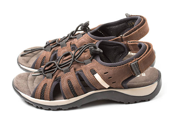 istock Pair of sport sandals isolated 94370361