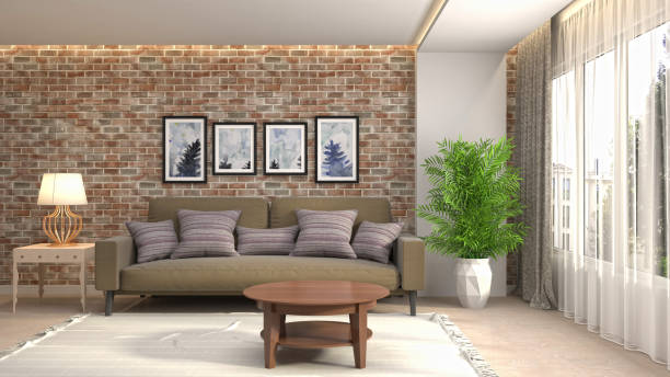 istock Interior living room. 3d illustration 943706818