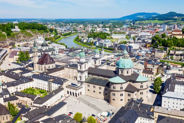 istock Salzburg aerial panoramic view 943709652