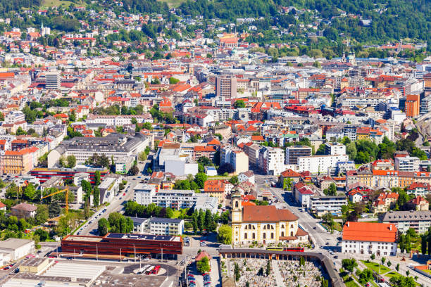 istock Innsbruck aerial panoramic view 943709736