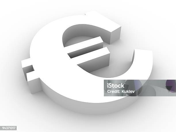 Foto de Sinal De Euro e mais fotos de stock de Branco - Branco, Europa - Locais geográficos, Fazer dinheiro