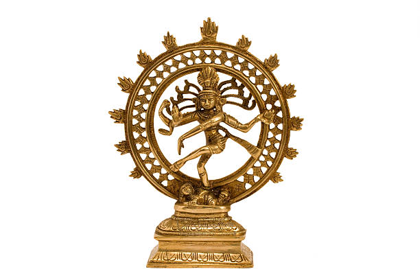 shiva nataraja-il signore della danza - shiva hindu god statue dancing foto e immagini stock