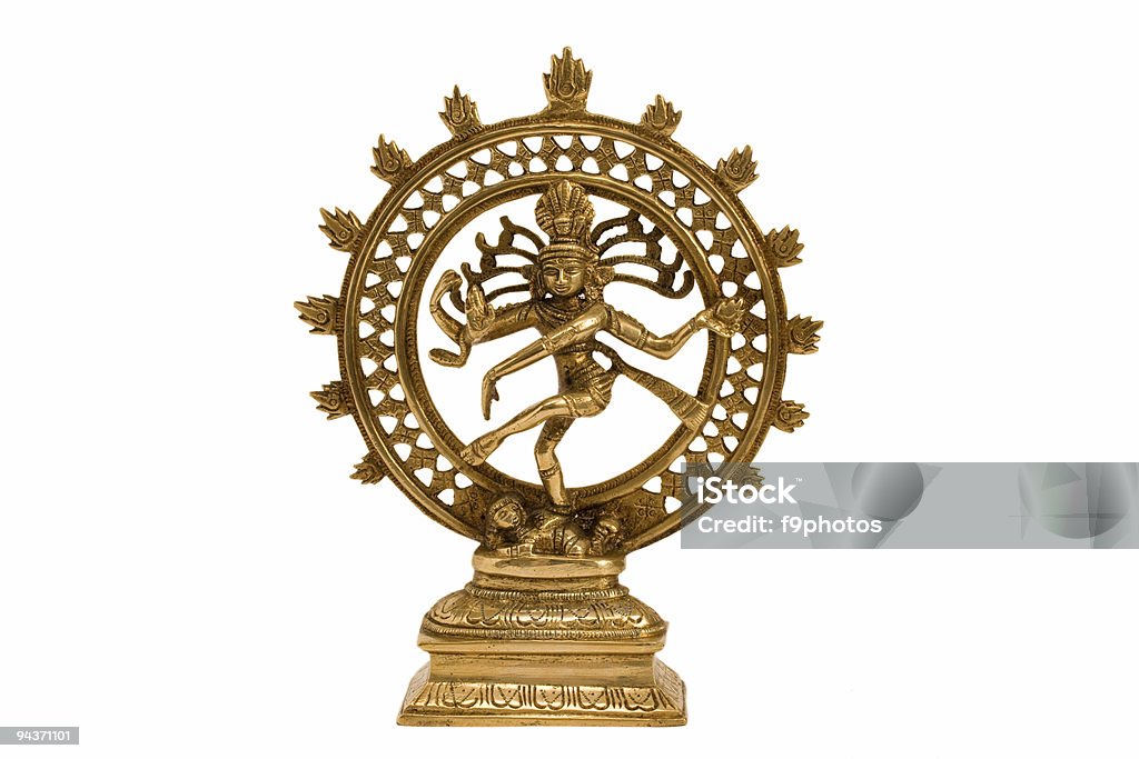 Shiva Nataraja - Lord of Dance Statue of indian hindu god Shiva Nataraja - Lord of Dance isolated on white Cut Out Stock Photo