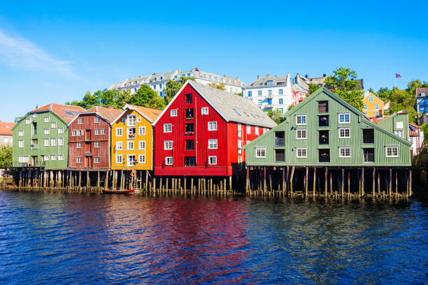 istock Colorful old houses, Trondheim 943718420