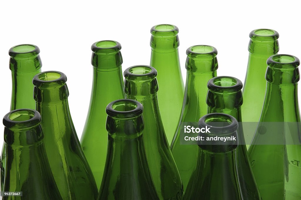 Grüne Flaschen - Lizenzfrei Bierflasche Stock-Foto