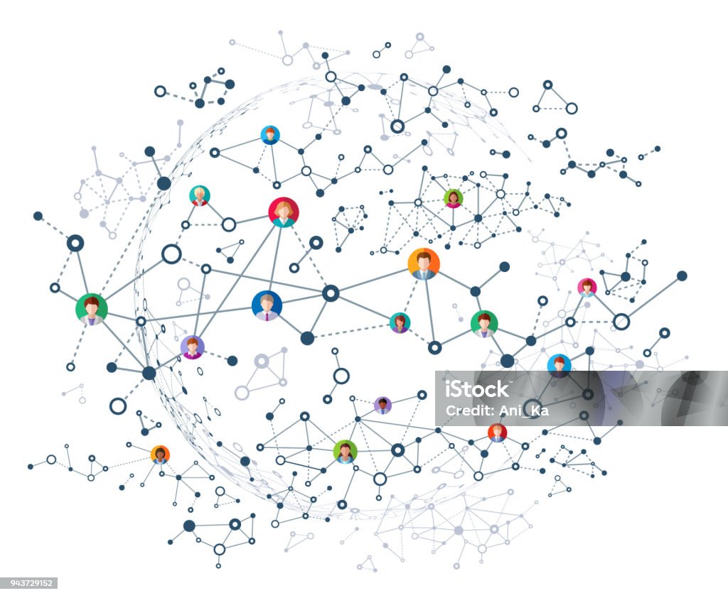 Abstract Network Graphp Abstract Network Stock Illustration - Download Image Now ...