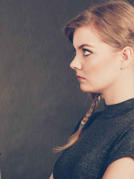 istock Angry resentful young blonde woman. 943732738