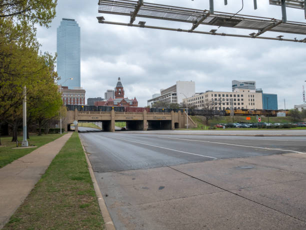 istock View of Downtown Dallas Streets from Under Traffic Sign 943733144