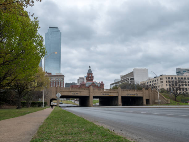 istock Downtown Dallas Tunnels With Old Courthouse and Building in the Background 943733172