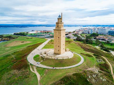 Tower of Hercules or Torre de Hercules is an ancient Roman lighthouse in A Coruna in Galicia, Spain