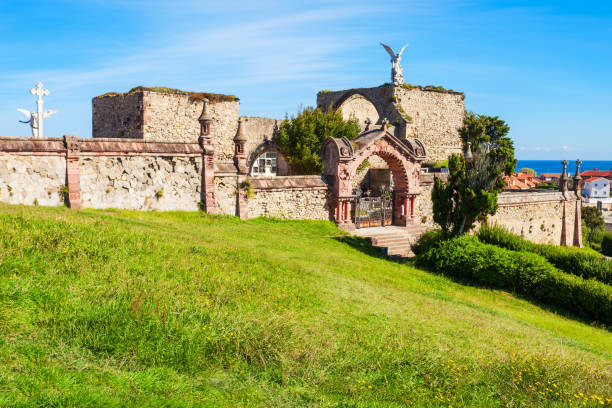 istock Old cemetery and church, Comillas 943736146