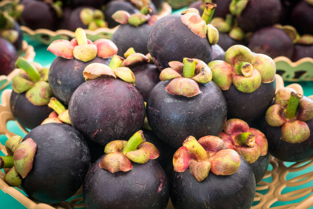 istock Mangosteen Queen of fruit in Thailand, selective focus 943742840