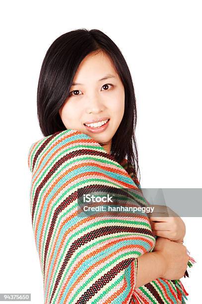 Woman Wrapping In A Shawl Stock Photo - Download Image Now - Adult, Adults Only, Asia