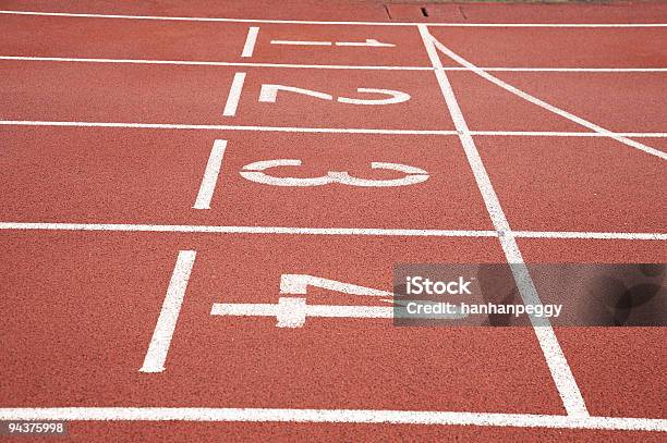 Start Line Of Racing Track Stock Photo - Download Image Now - Backgrounds, Beginnings, Color Image