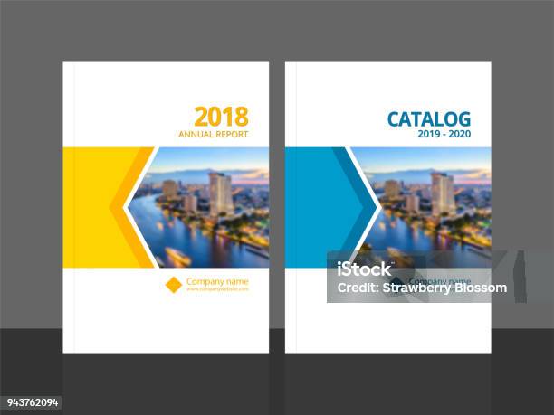 Cover Design Template Corporate Business Annual Report Brochure Poster Company Profile Catalog Magazine Flyer Booklet Leaflet Cover Page Design Element A4 Sample Image With Gradient Mesh Stock Illustration - Download Image Now