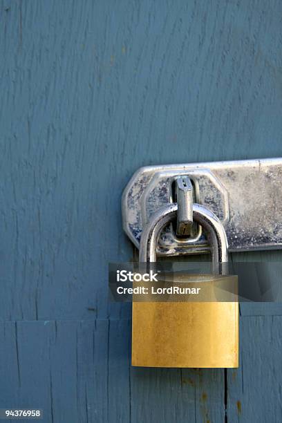 Lock And Latch Stock Photo - Download Image Now - Door, Gold Colored, Metal