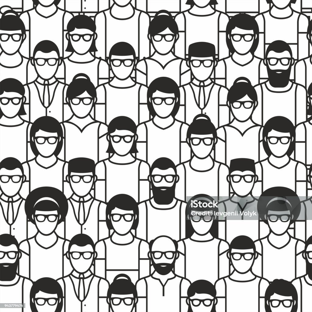 Group Activities Vector Pattern Group Pattern Stock Illustration - Download Image Now - Adult, Adults ...