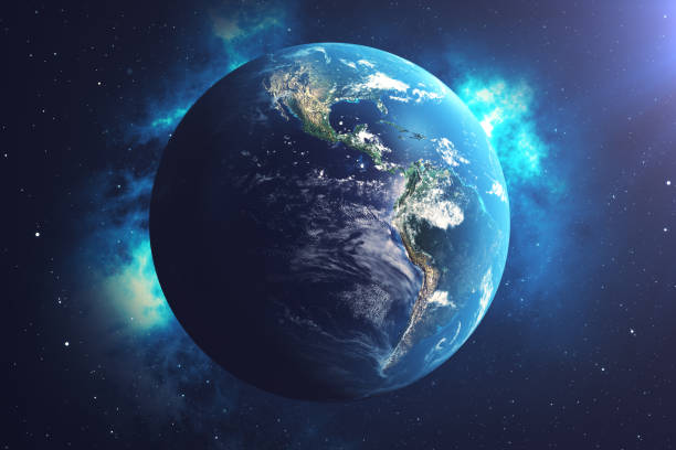 istock 3D Rendering World Globe from Space in a Star Field Showing Night Sky With Stars and Nebula. View of Earth From Space. Elements of this image furnished by NASA. 943787112