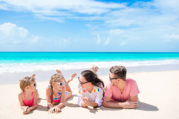 istock Young family on vacation having fun 943815424