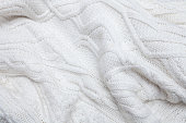 White knitted background