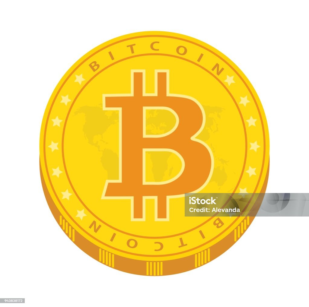 Đồng Tiền Bitcoin Vàng Tiền Ảo Hình Minh Họa Vector Hình minh họa ...