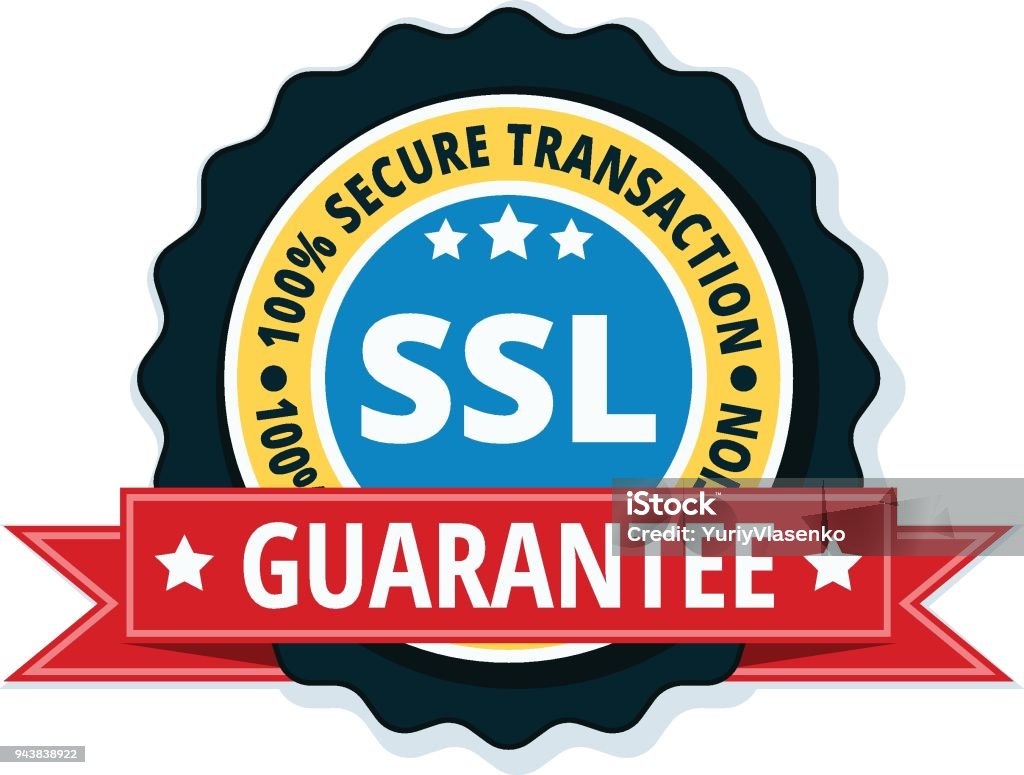 Ssl Label Ssl Secure Label Illustration Stock Illustration - Download Image Now ...