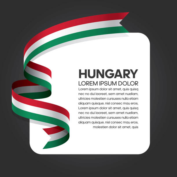 tło flagi węgier - hungary hungarian culture hungarian flag flag stock illustrations