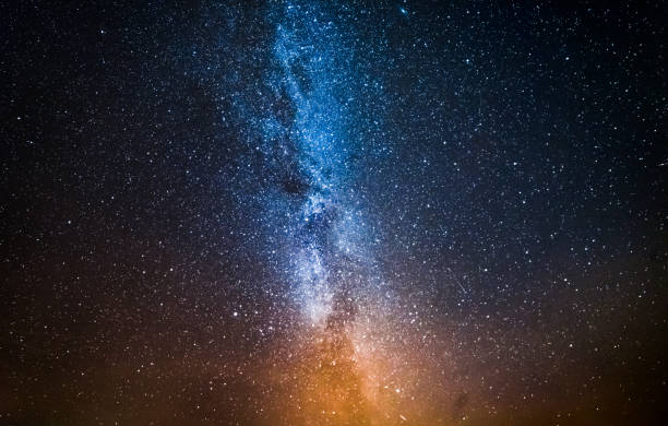 istock Colorful constellation and universe with million stars at night 943848606