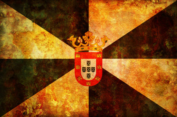 vintage symbol of ceuta some very old vintage flag of ceuta ceuta map stock pictures, royalty-free photos & images