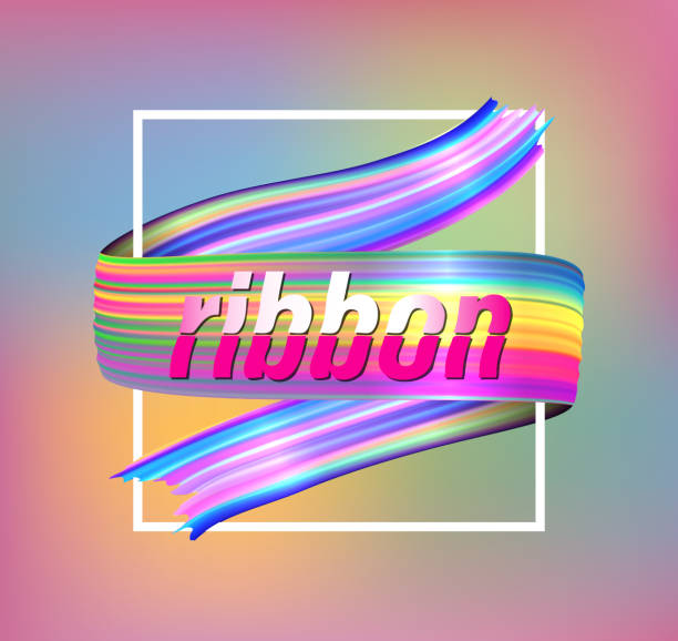 istock Abstract 3d paint brush design cover. Fluid stroke ribbon liquid splatter. Vector colorful curl smear background. Digital vivid brushstroke art. For cover, poster, banner. Vibrant vector illustration. 943855746