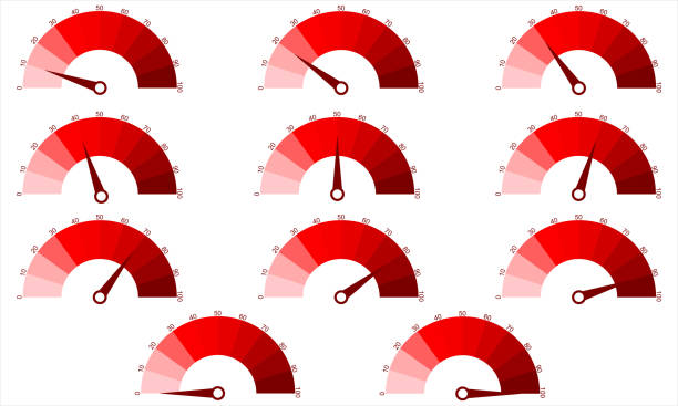 istock Set of number diagrams from 0 to 100 ready-to-use for web design, user interface or infographic. 943856700