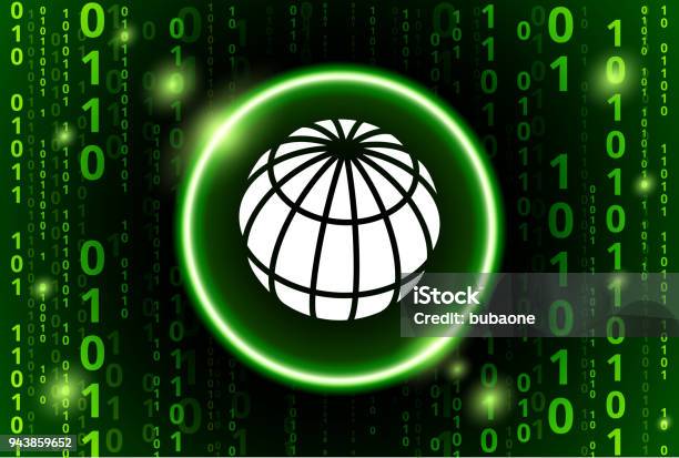 Globe Binary Code Vector Pattern Background Stock Illustration ...