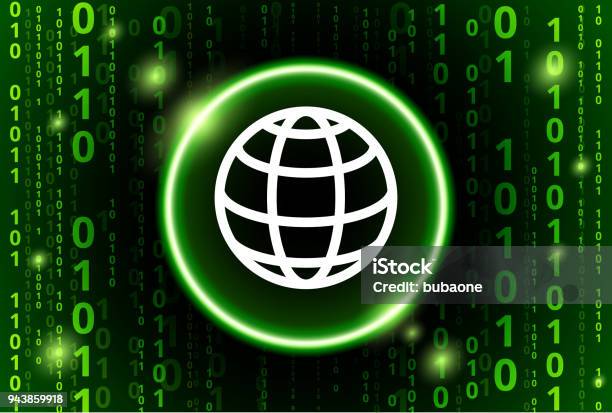 Globe Binary Code Vector Pattern Background Stock Illustration ...