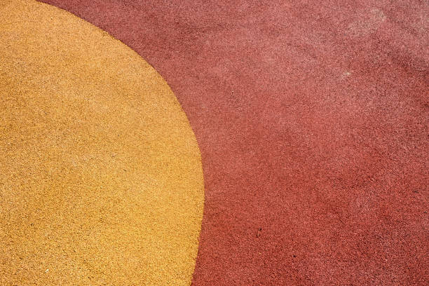 istock Colorful Rubber Wetpour playground floor surface 943866852