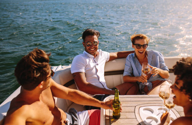 istock Young people partying on a boat 943888268