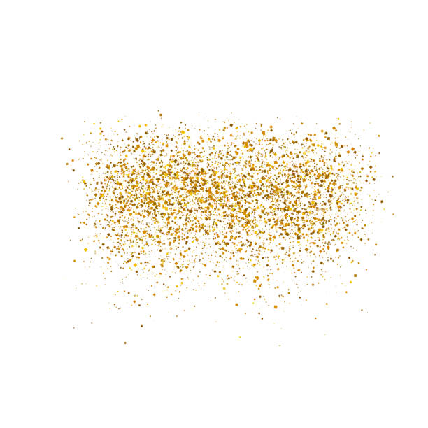 ilustrações de stock, clip art, desenhos animados e ícones de gold sparkles on white background.  luxury golden shiny abstract texture. vector illustration, eps 10. - circle glamour shiny glowing