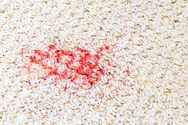 Carpet stain stock photo