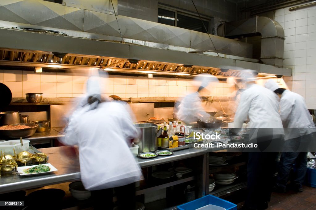 Interior de cozinha de um restaurante - Royalty-free Cozinha Industrial Foto de stock