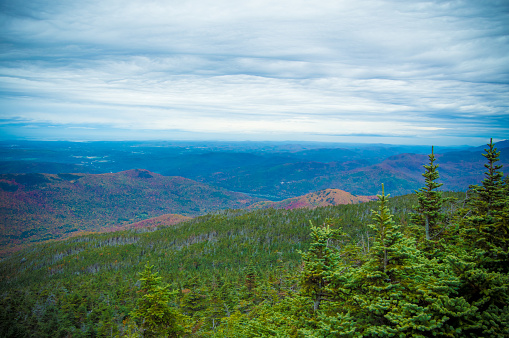 Scenic view of Camel Hump's Mountain and its Fall Colors