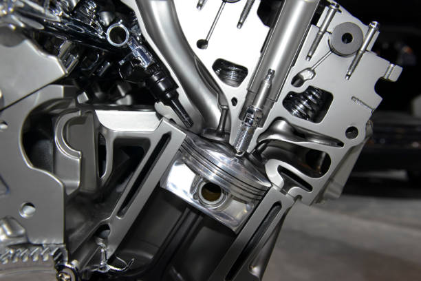 istock Close up detail of modern powerful automobile internal combustion engine which burns cleaner and is more environmentally friendly than older engines 943893932