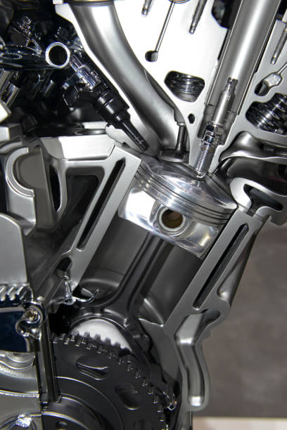 istock Close up detail of modern powerful automobile internal combustion engine which burns cleaner and is more environmentally friendly than older engines 943893950