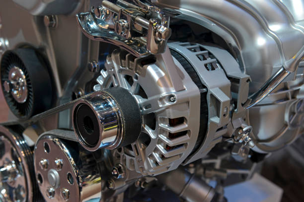 istock Close up detail of modern powerful automobile internal combustion engine which burns cleaner and is more environmentally friendly than older engines 943894034