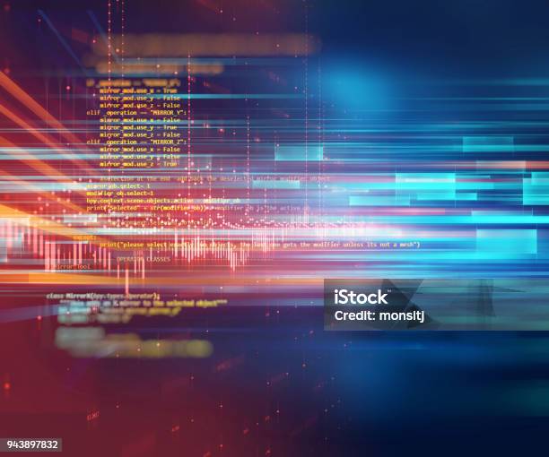 Programming Code Abstract Technology Background Of Software Developer And Computer Script Stock Photo - Download Image Now