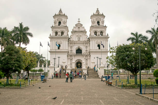 beautiful view of the church of the black christ in the city of esquipulas, which belongs to the state of Chiquimula