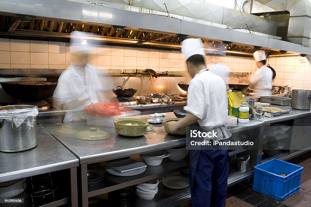 Interior of a restaurant kitchen  Asia Stock Photo