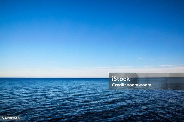 Seascape With Sea Horizon Background Stock Photo - Download Image Now - Sea, Sky, Horizon