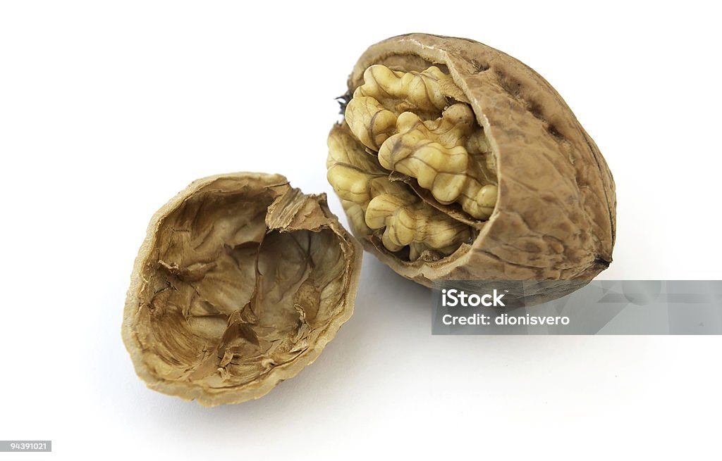 Walnut  Brown Stock Photo